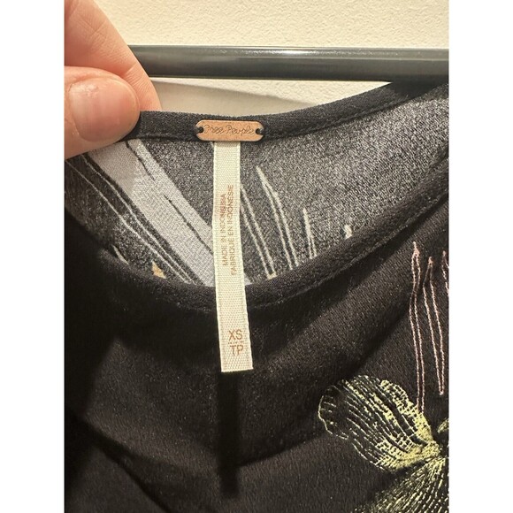 Free People Clear Skies Asymmetrical Cold Shoulder Blue Tunic Dress Size XS - Picture 5 of 6